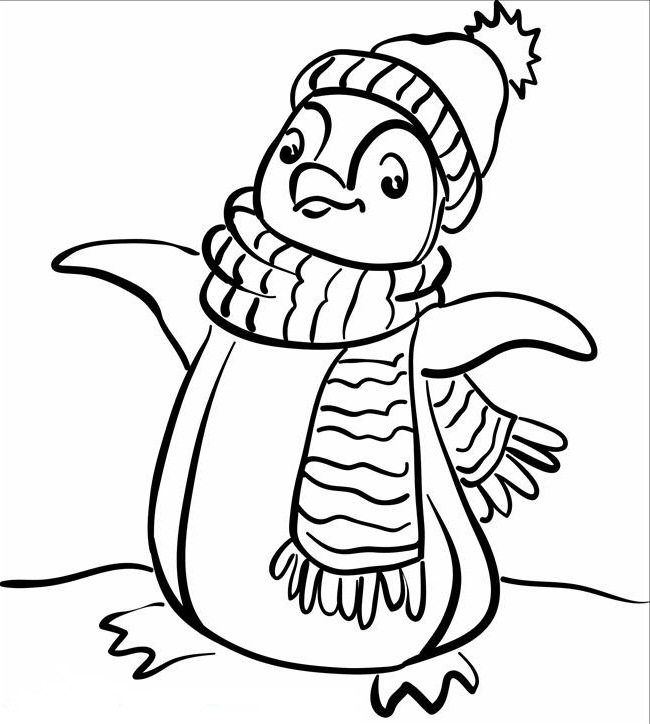 Winter Coloring Pages For Toddlers