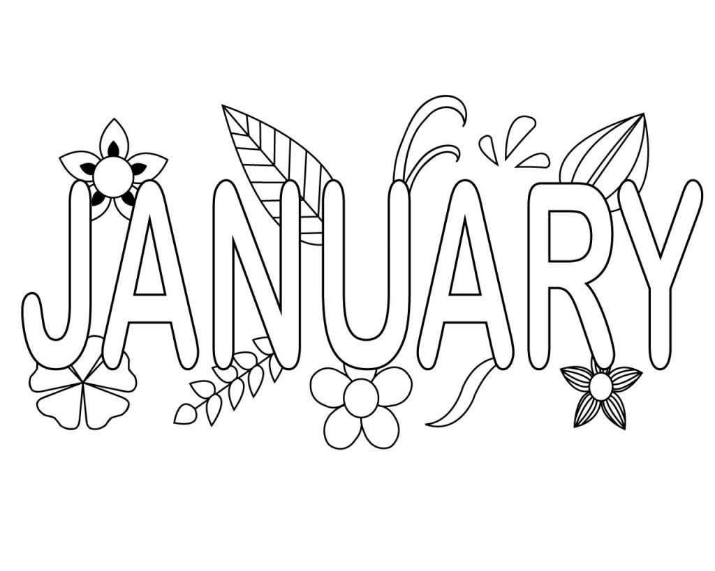 Winter Coloring Pages Free Printable January