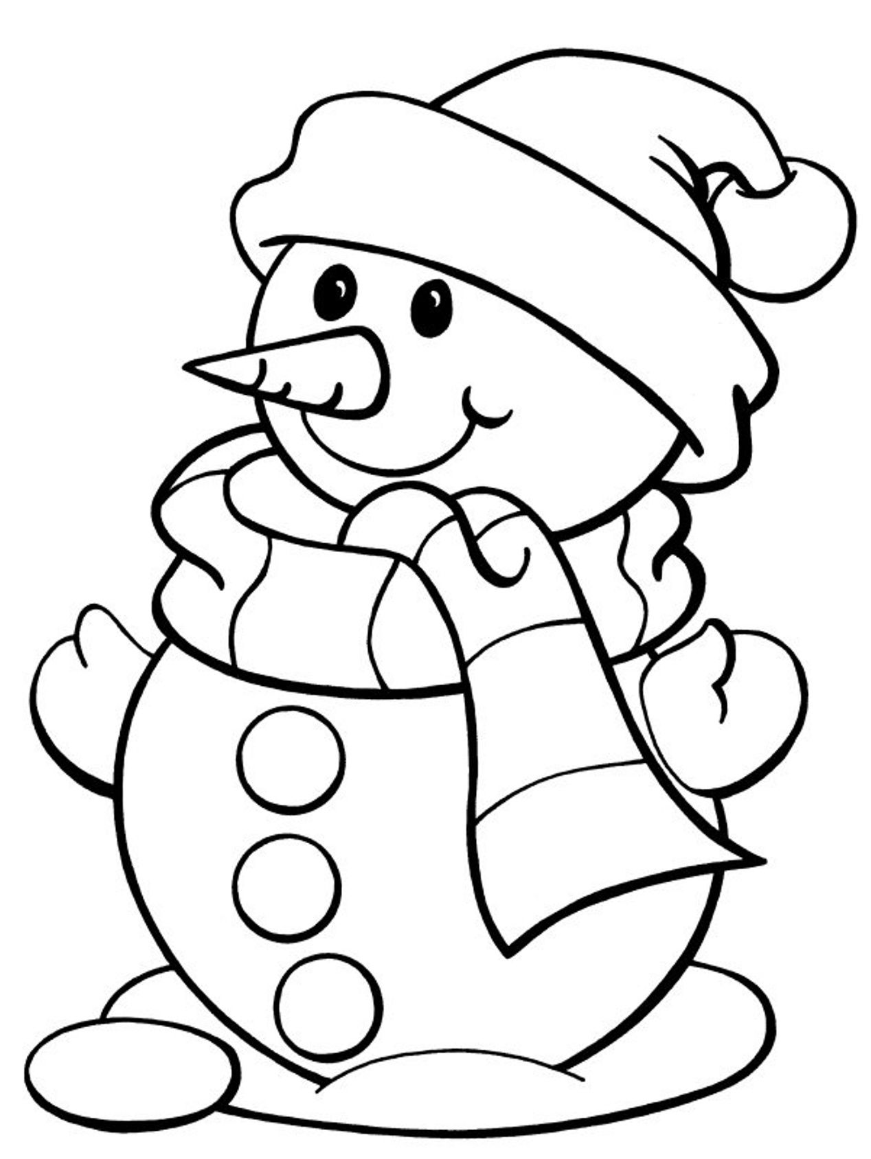 Winter Coloring Pages Preschool