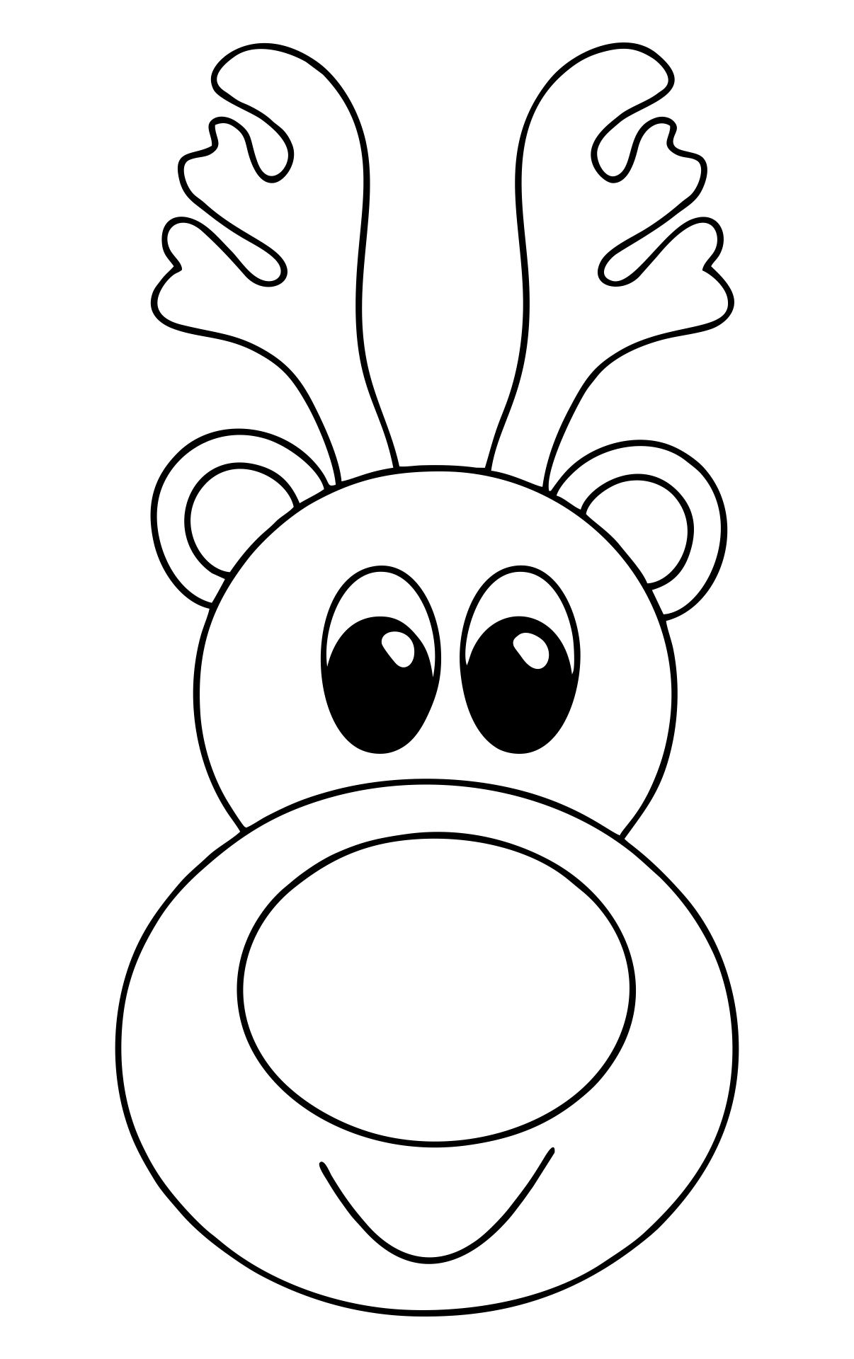 Winter Coloring Pages Reindeer