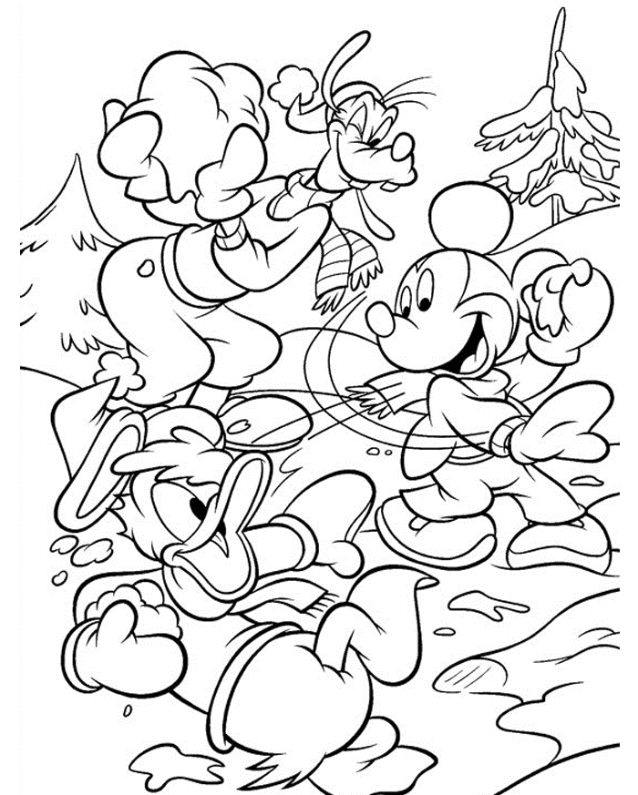 Winter Coloring Pages Stitch