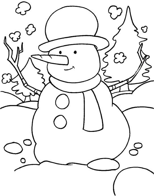 Winter Coloring Sheets For Kids