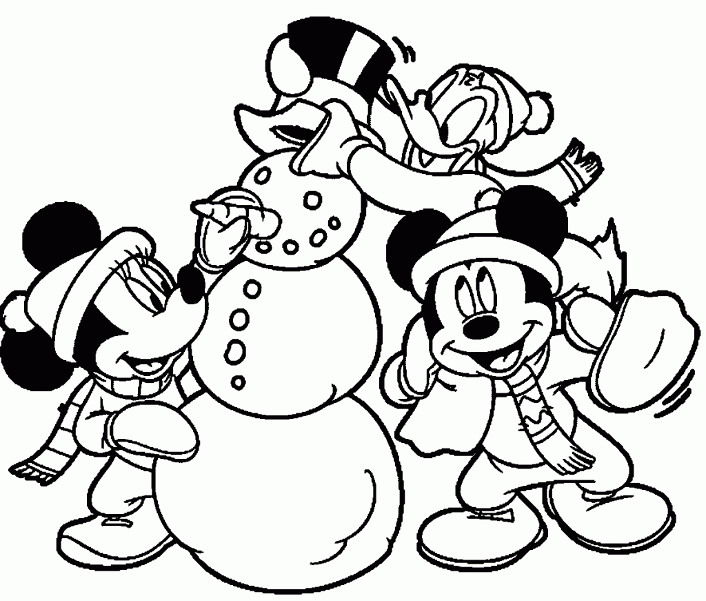 Winter Coloring Sheets For Preschool