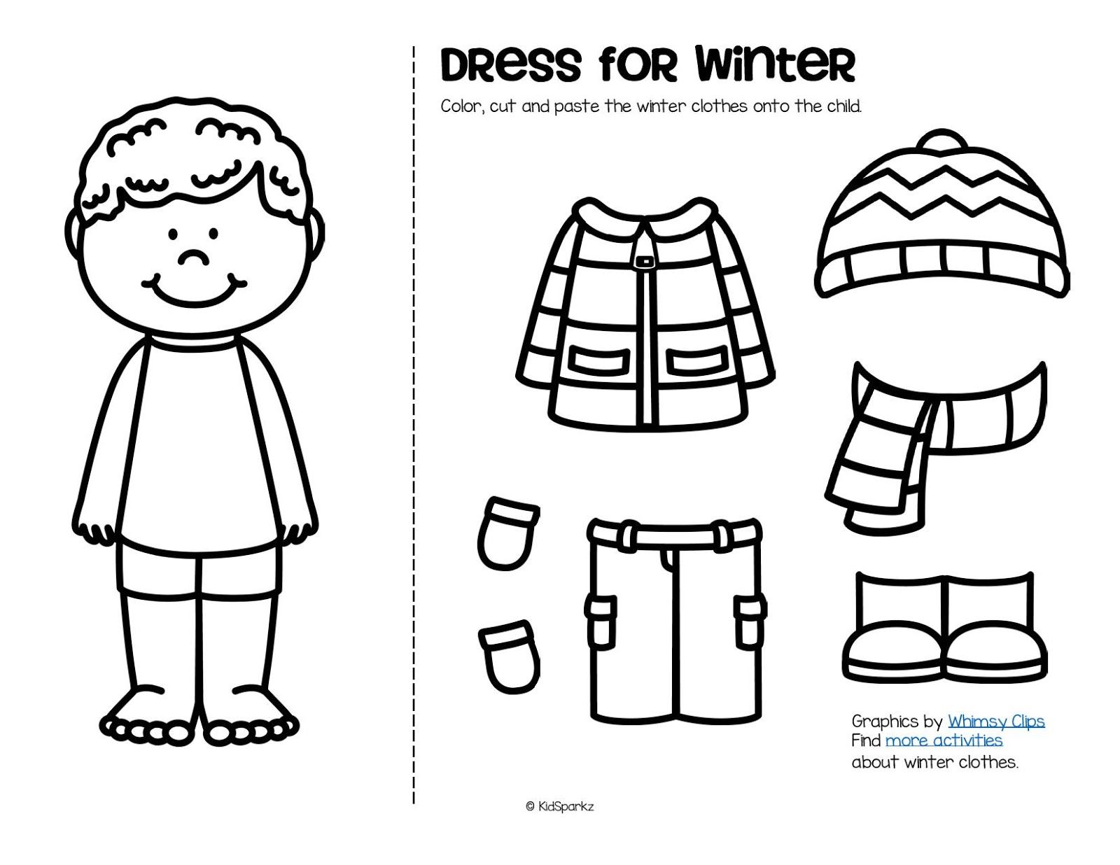 Winter Dress Coloring