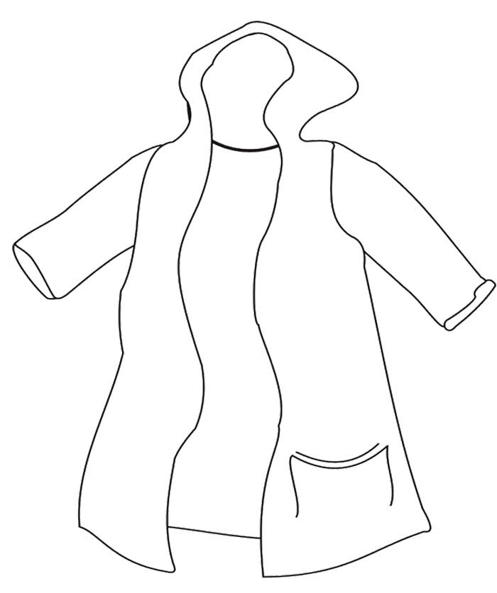 Winter Jacket Coloring Page