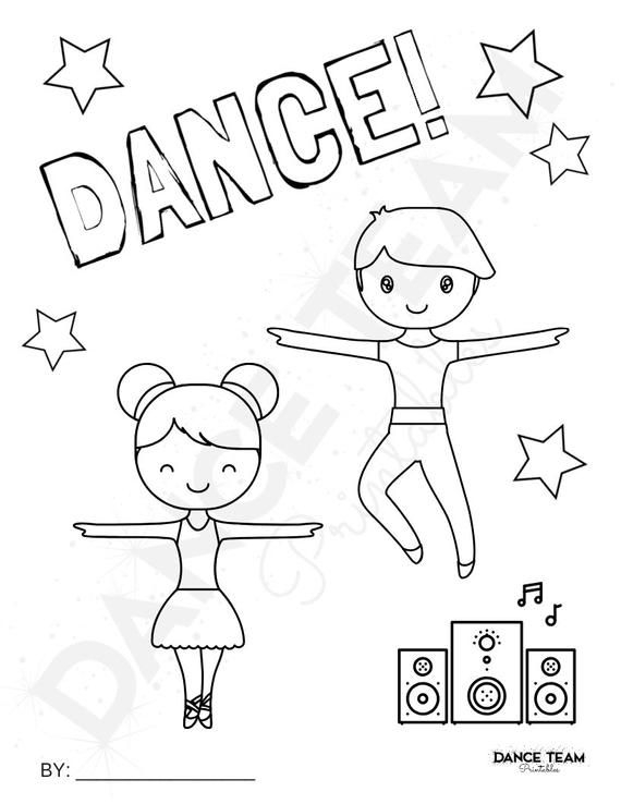 20 Dance Coloring Pages Free Printable Simple