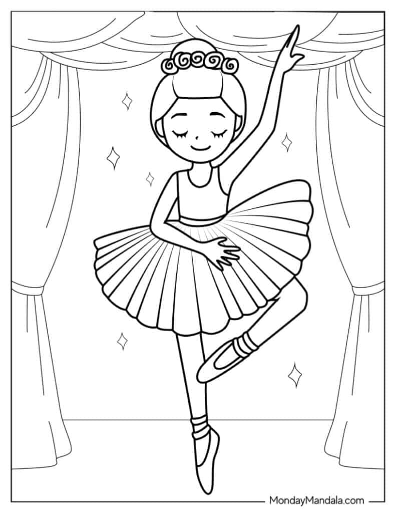 20 Dance Coloring Pages Free Printable Simple