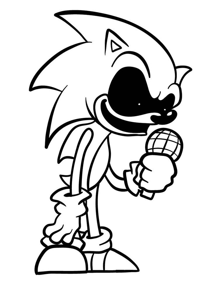 15 Fnf Sonic Exe Coloring Pages