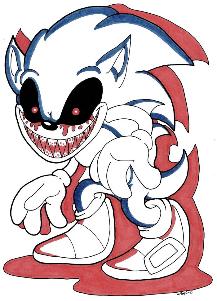 15 Fnf Sonic Exe Coloring Pages