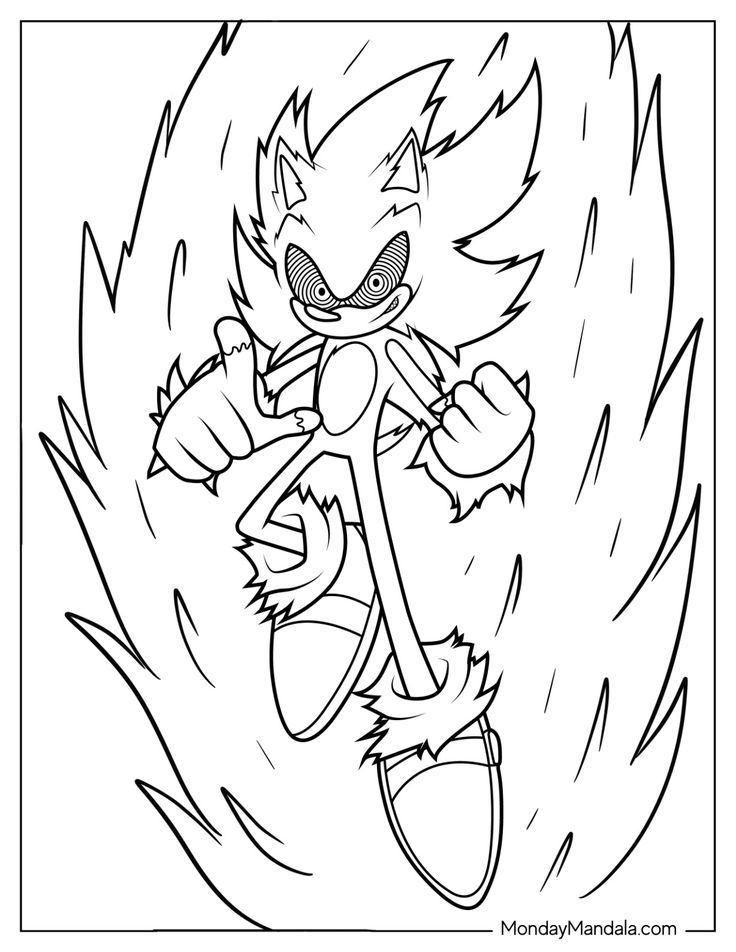 15 Fnf Sonic Exe Coloring Pages