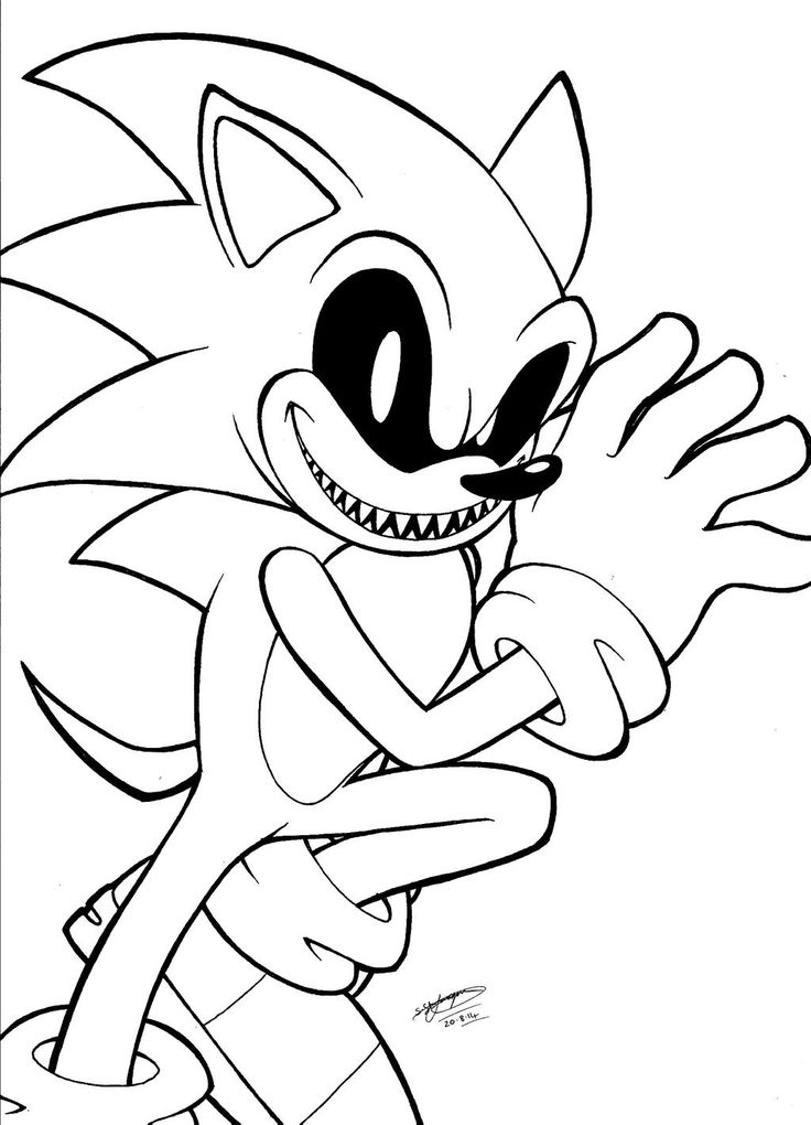 15 Fnf Sonic Exe Coloring Pages