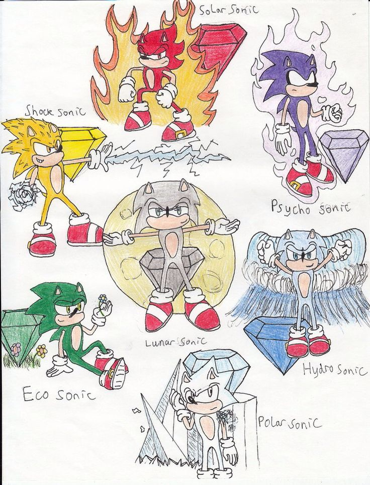 15 Sonic Chaos Emeralds Coloring Pages