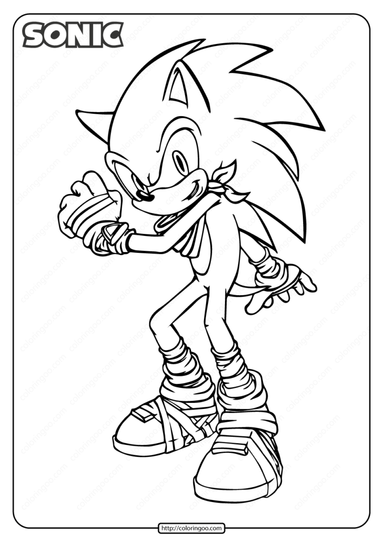 15 Sonic Coloring Pages For Kids