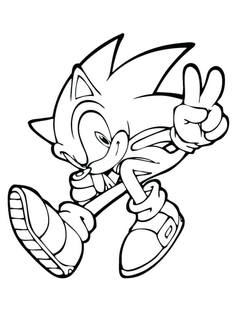 15 Sonic Coloring Pages For Kids