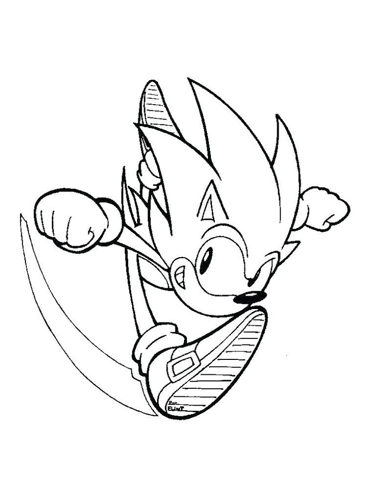 15 Sonic Coloring Pages For Kids