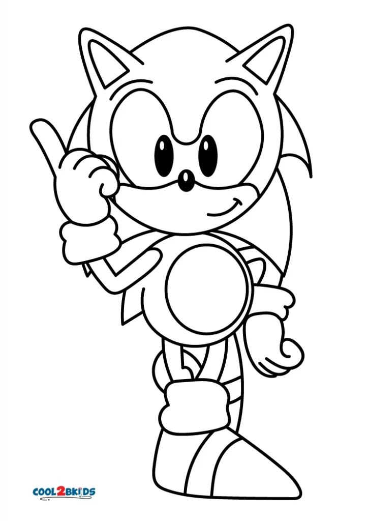 15 Sonic Coloring Pages For Kids