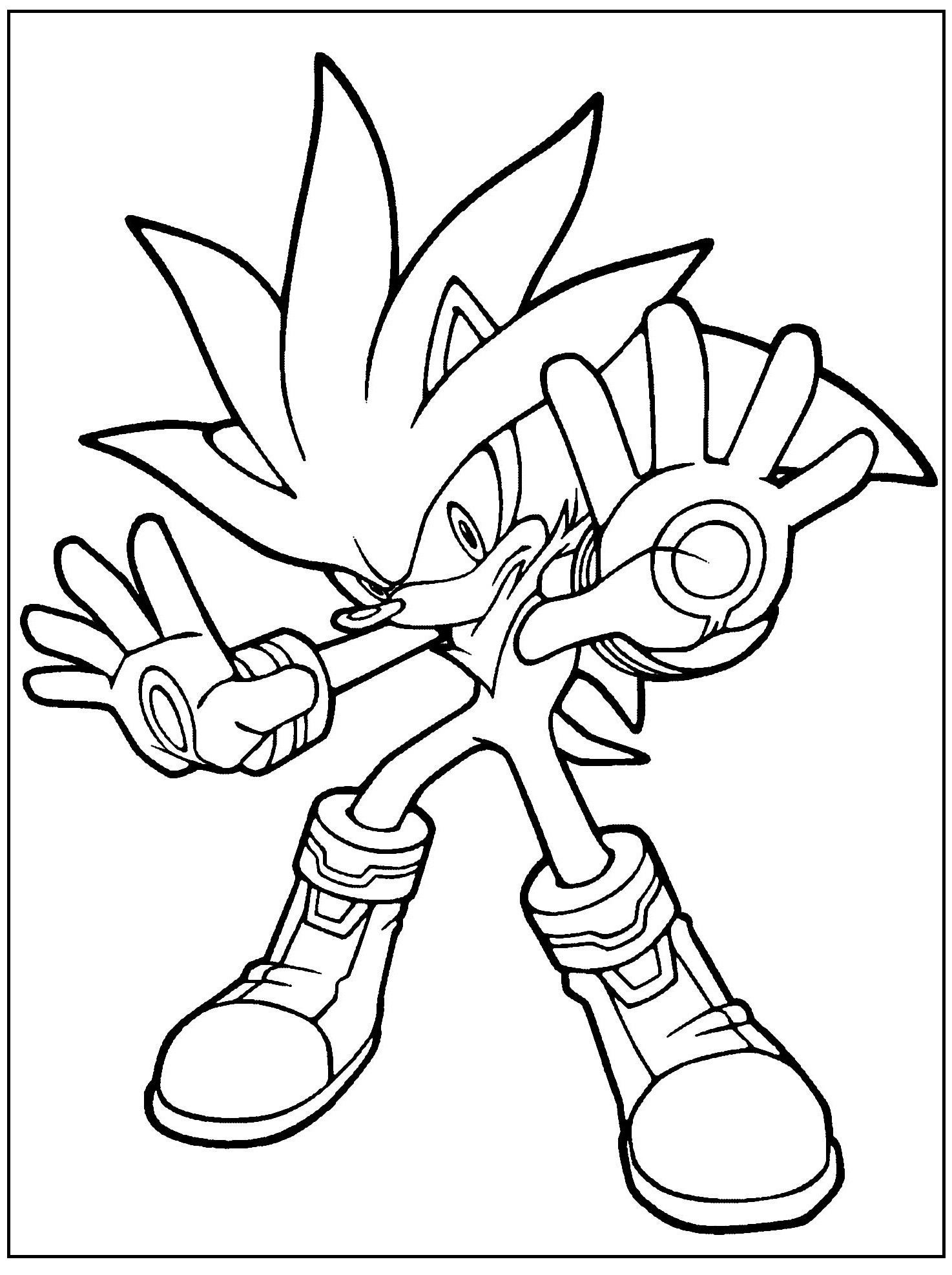 15 Sonic Coloring Pages Free Printable