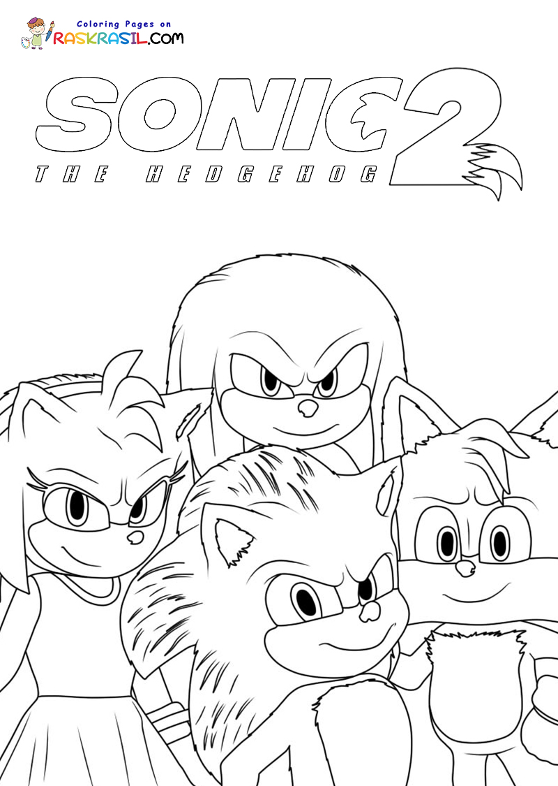 15 Sonic Coloring Pages Free Printable