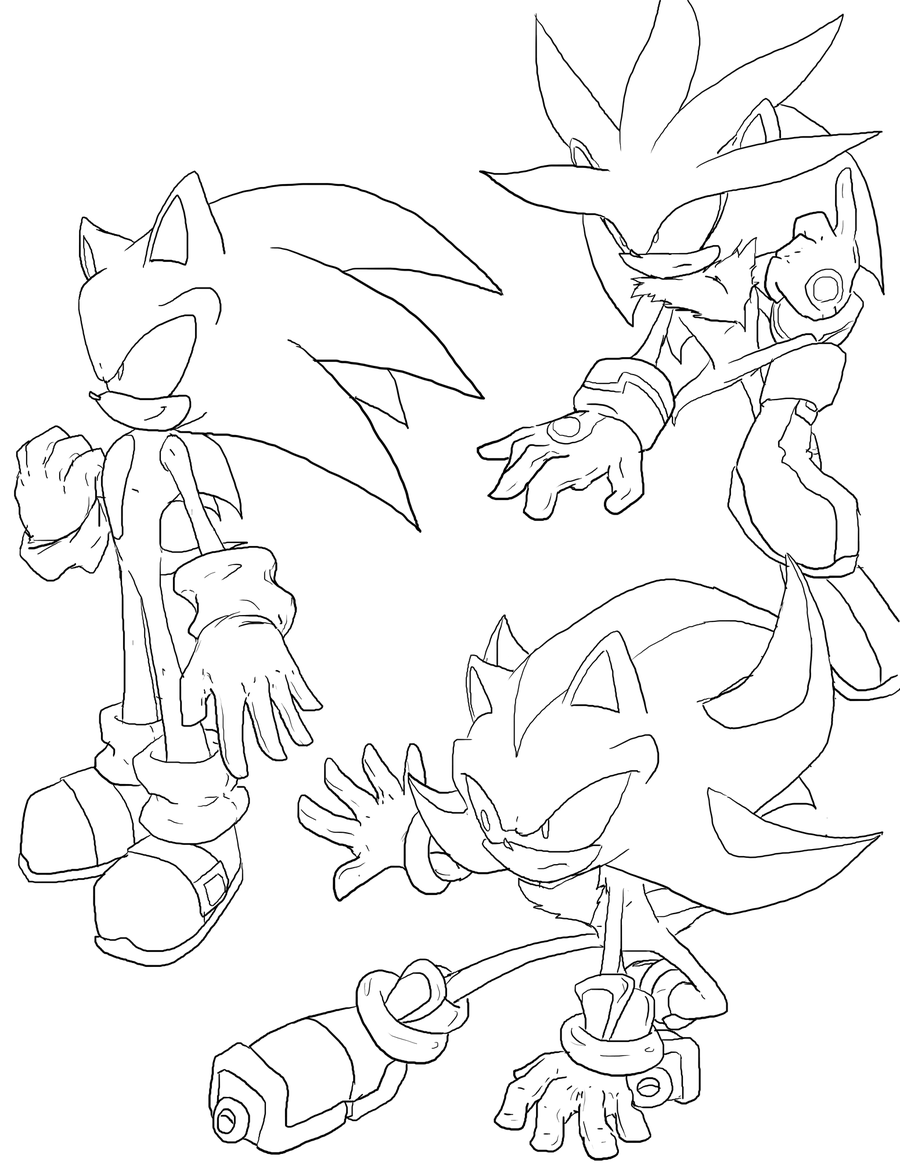 15 Sonic Coloring Pages Shadow