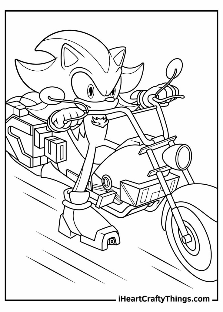 15 Sonic Coloring Pages Shadow