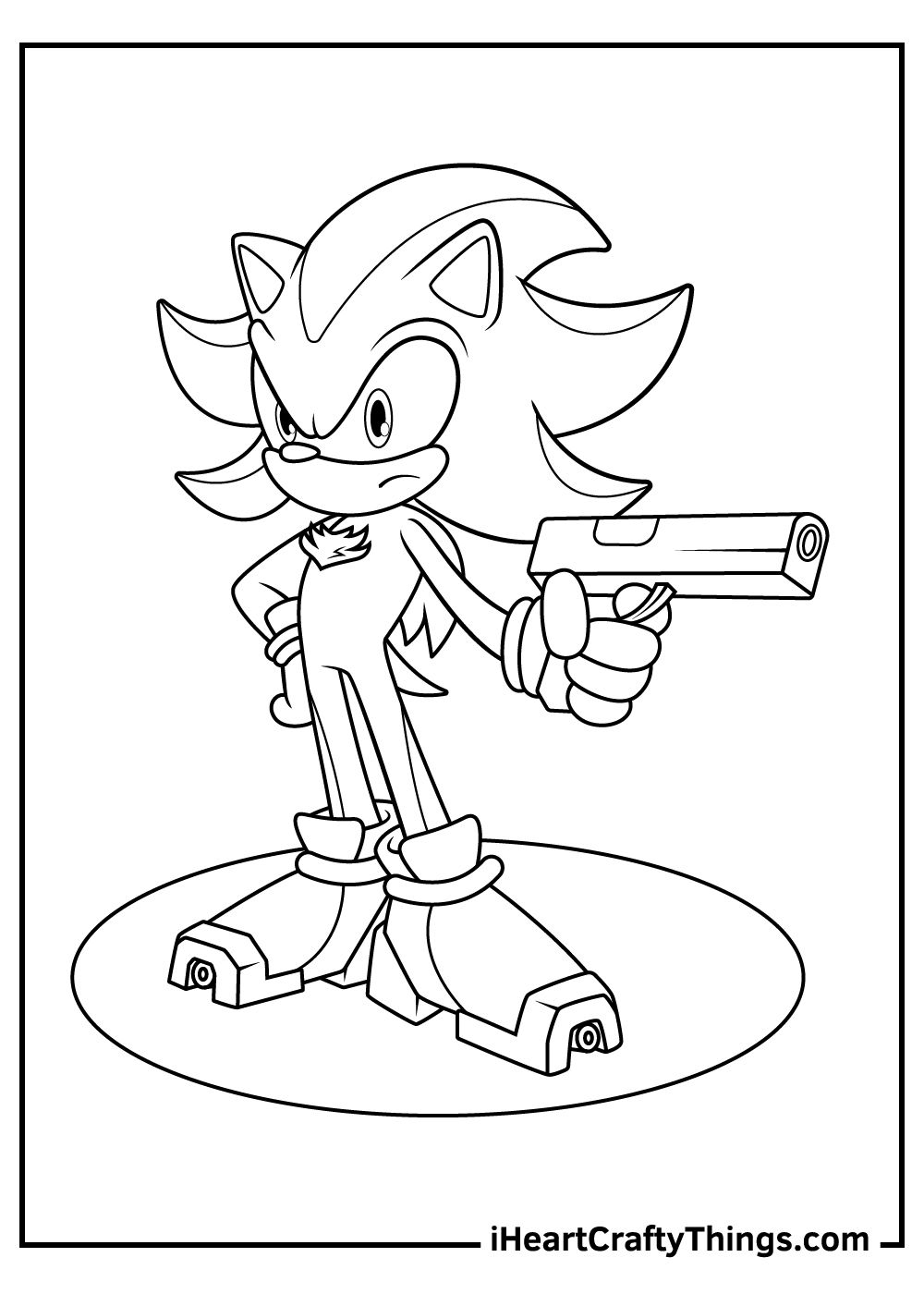 15 Sonic Coloring Pages Shadow