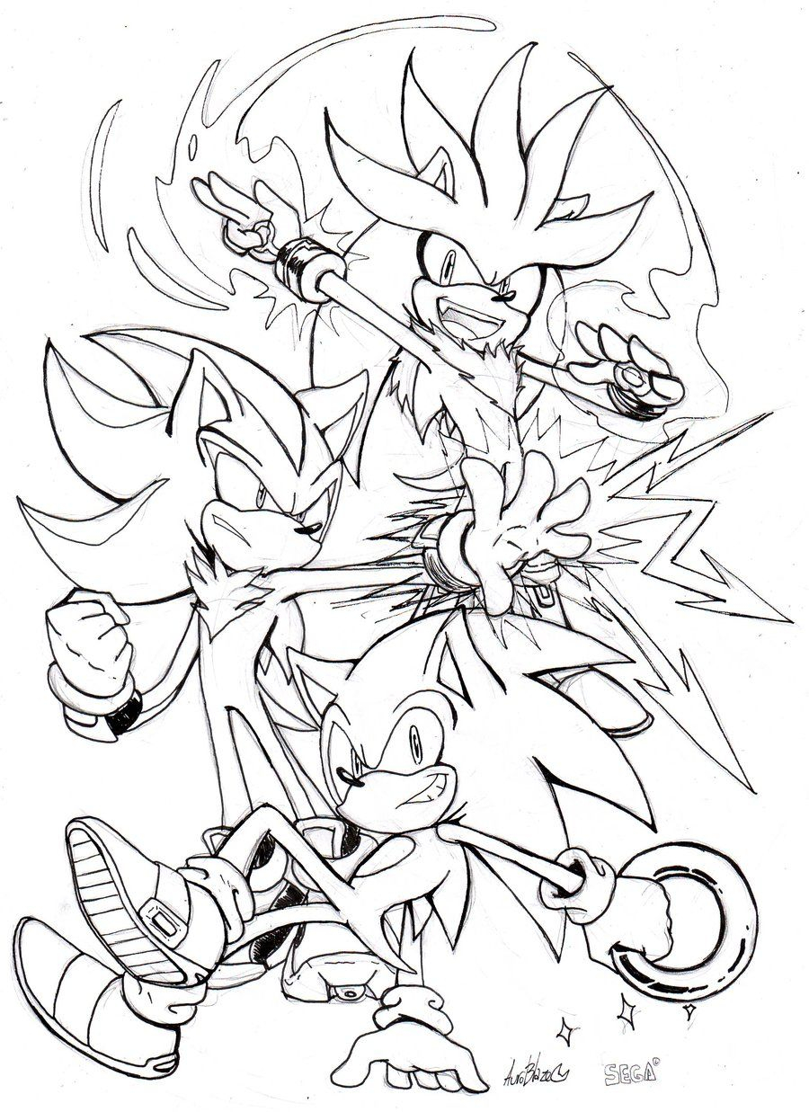 15 Sonic Coloring Pages Shadow