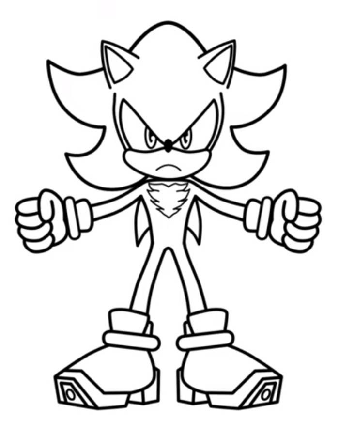 15 Sonic Coloring Pages Shadow