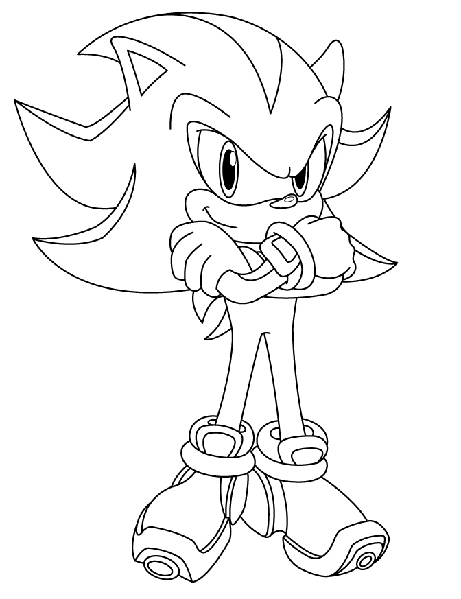 15 Sonic Coloring Pages Shadow