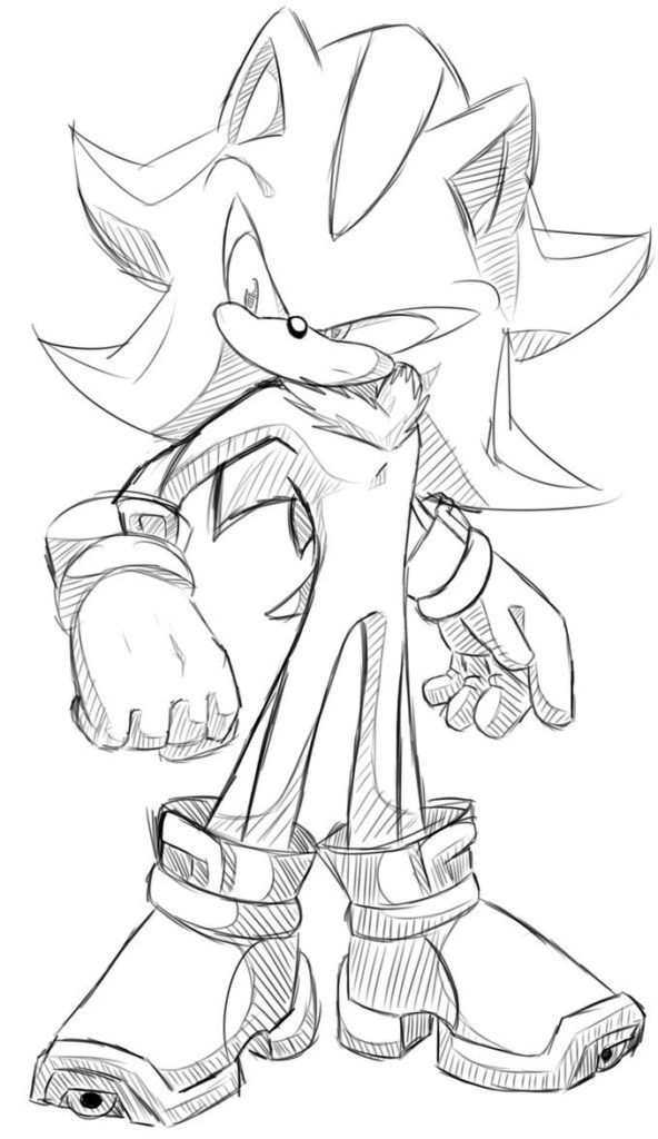 15 Sonic Coloring Pages Shadow