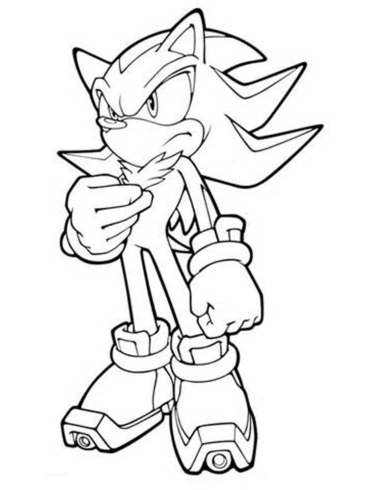 15 Sonic Coloring Pages Shadow