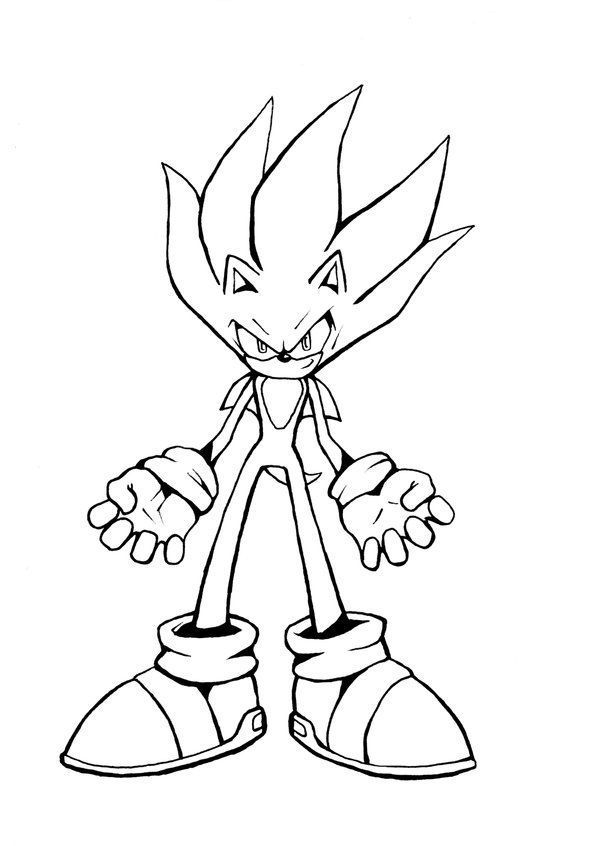 15 Super Sonic Exe Coloring Pages