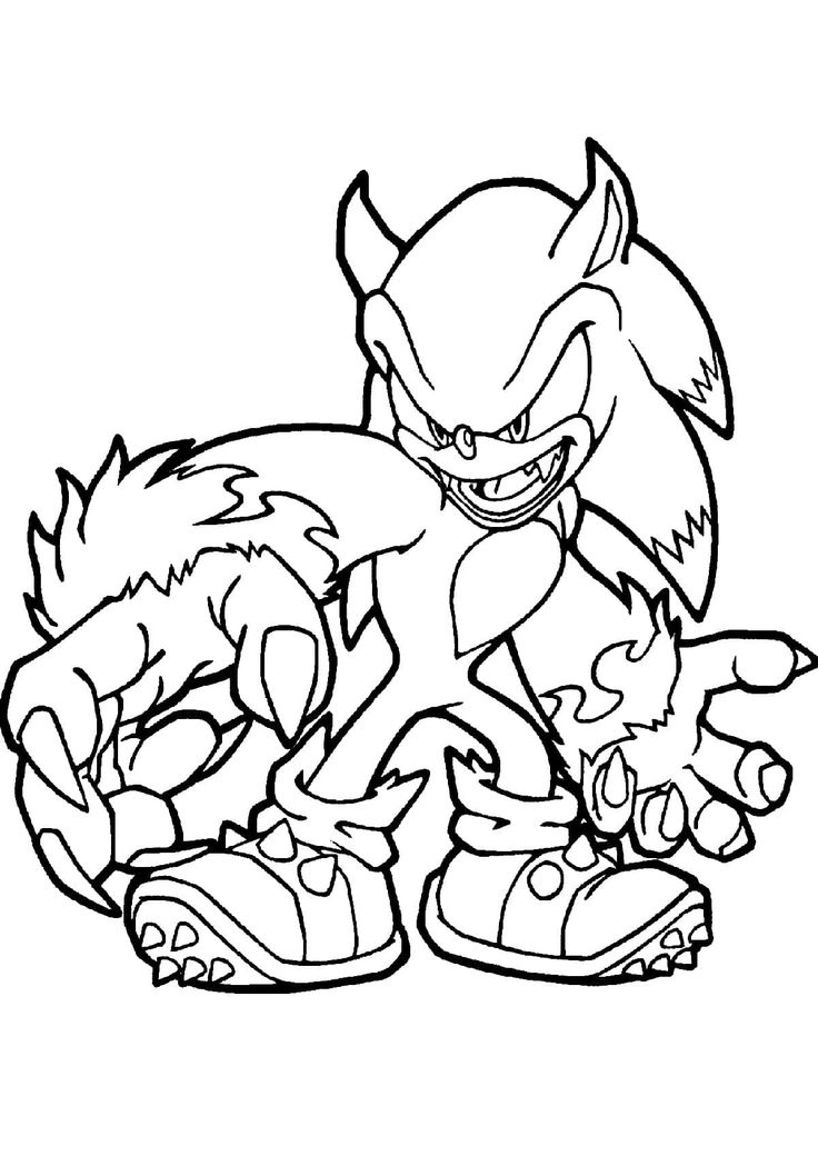 15 Super Sonic Exe Coloring Pages