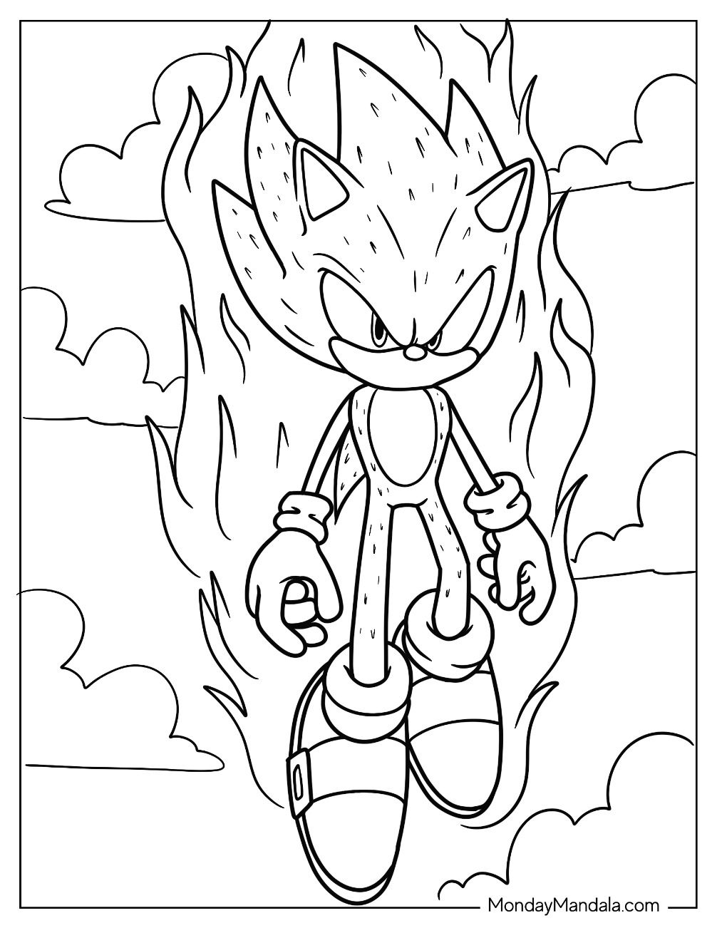 15 Super Sonic Exe Coloring Pages