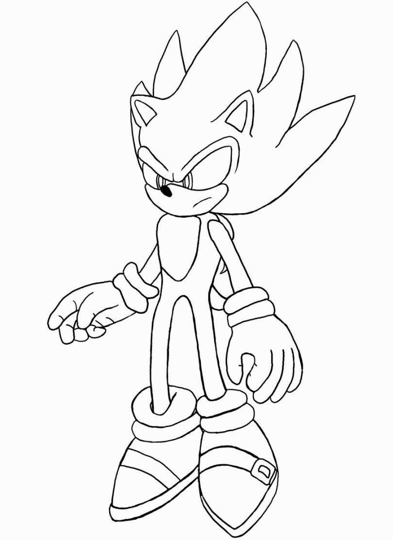 30 Super Sonic Coloring Pages