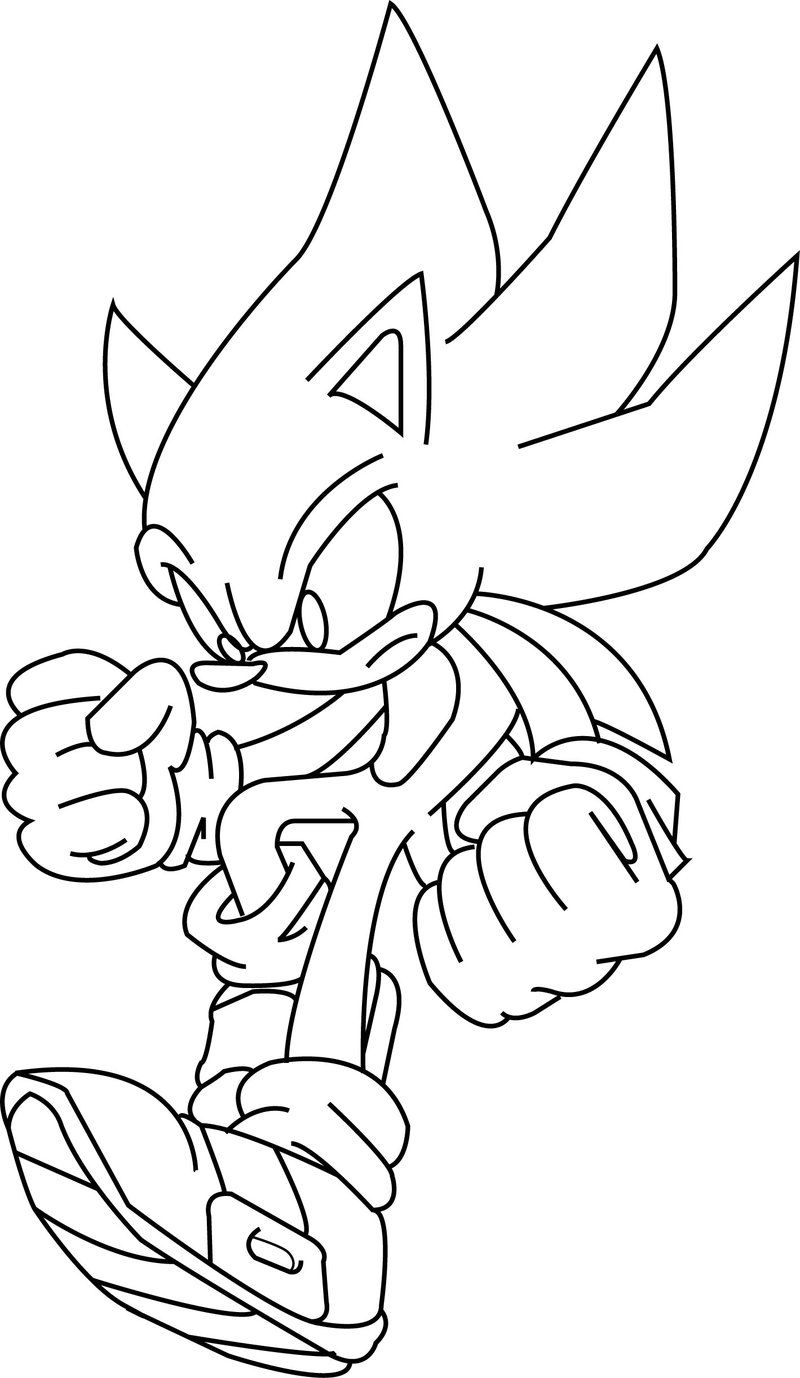 30 Super Sonic Coloring Pages