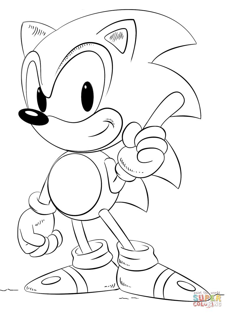 30 Super Sonic Coloring Pages