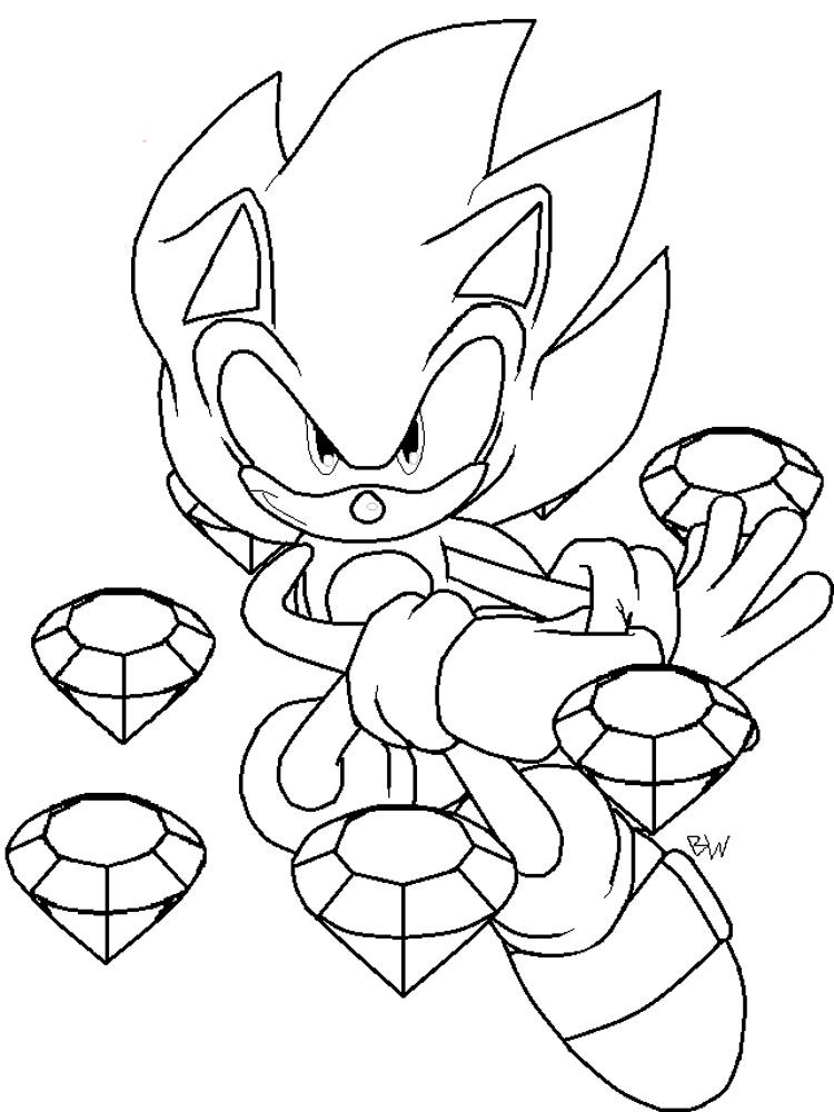 30 Super Sonic Coloring Pages