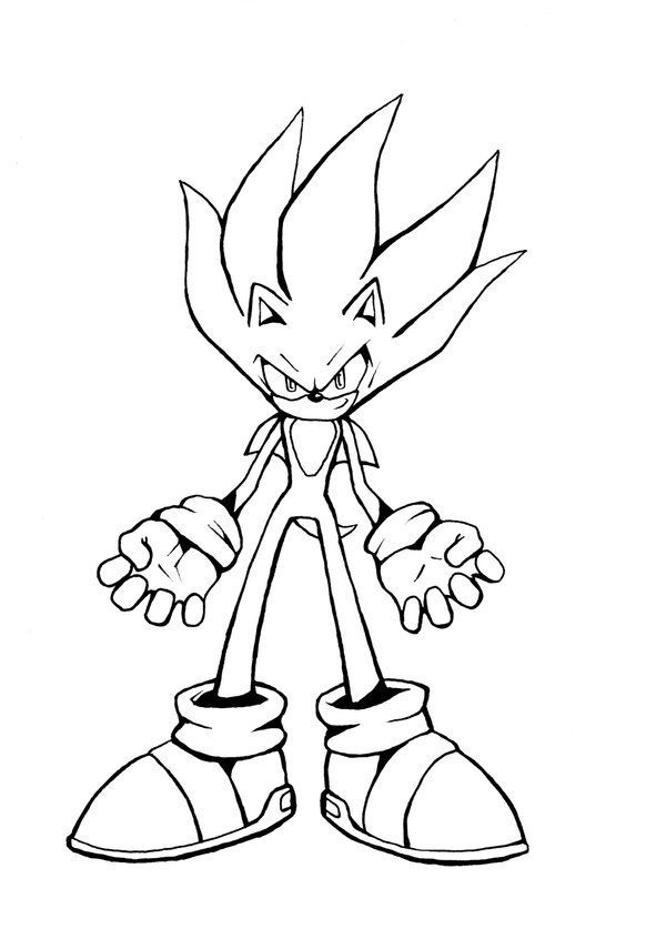 30 Super Sonic Coloring Pages