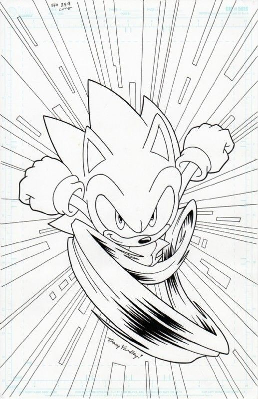 30 Super Sonic Coloring Pages