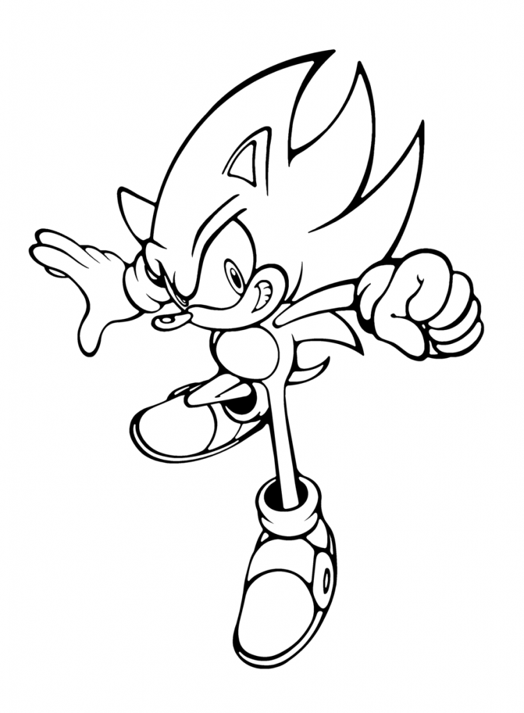 30 Super Sonic Coloring Pages