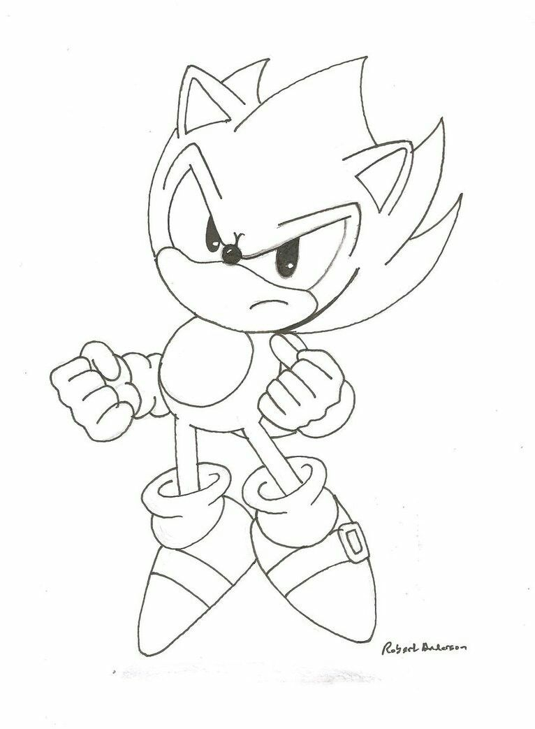 30 Super Sonic Coloring Pages